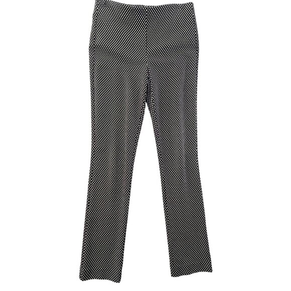Chico's Womens Black & White Geometric Print Pants .5T Size 6T Stretchy 31"x33"‎ - Picture 1 of 8